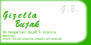 gizella bujak business card